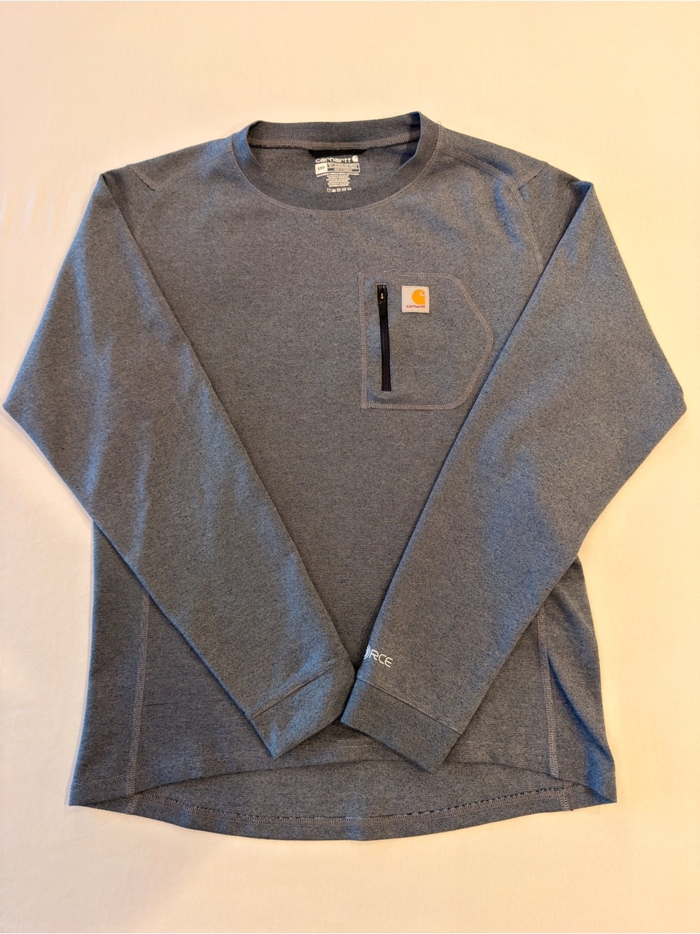 Carhartt Long-Sleeve Pocket Performance Tee Gray S